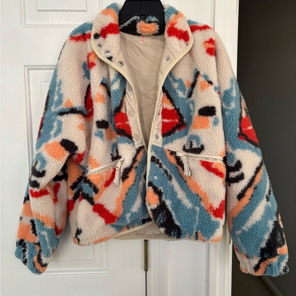 FP Movement by Free People Abstract Teddy Jacket